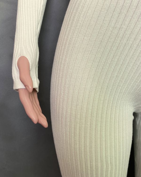 Langarm Sweater mit Daumenhalterung