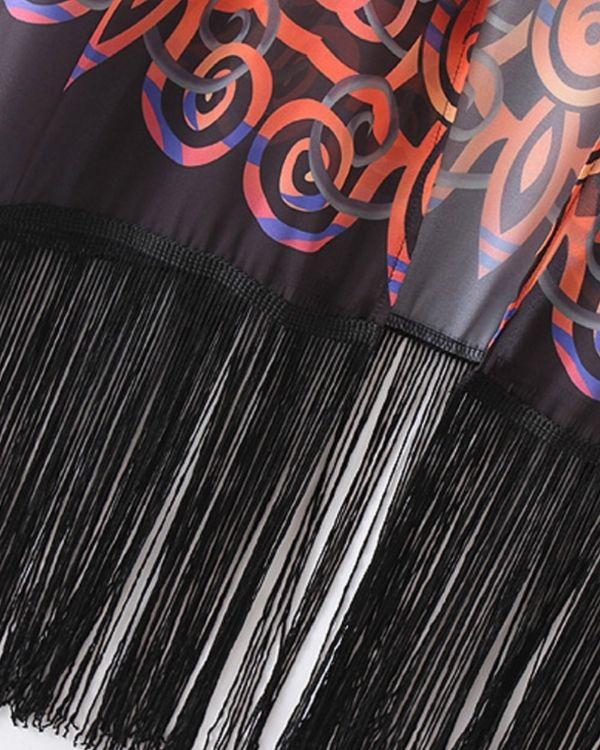 Fransen Kimono Hippie Boho Fashion 