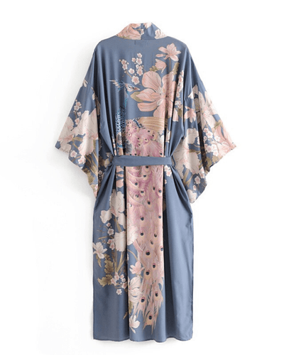 Kimono Pavo Flowers