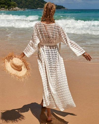 Elegante Kimono Tunika Kleider im Boho Strand Style kaufen - Sommer Fashion Bohemian 
