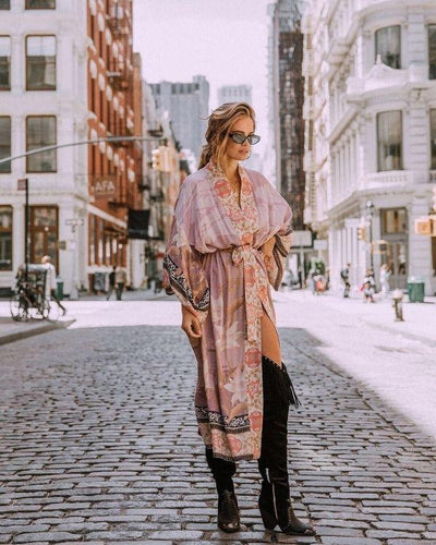 Eleganter luftiger Boho Kimono im japanese Style