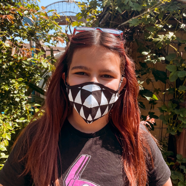 Gesichtsmaske Kinder und Damen Stoffmaske Korbmaske einstellbare Gummibänder Hygienemaske Schweiz Fashion Style
