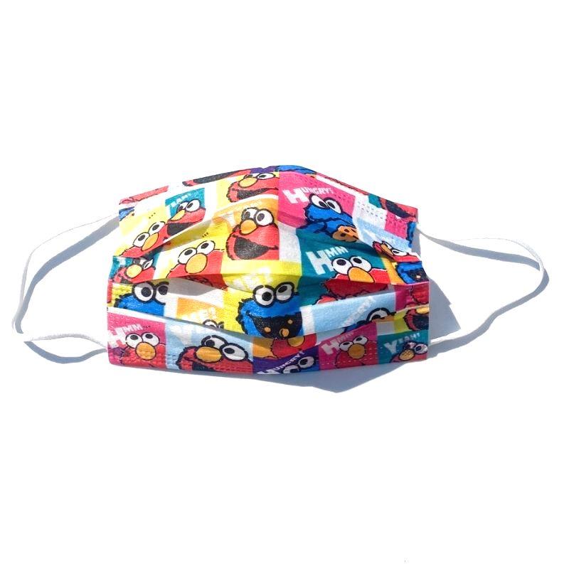 Kidnermasken Kruemelmonster Ernie und Bert aus der Sesamstrasse - Farbige Mundschutz Masken Kinder kaufen
