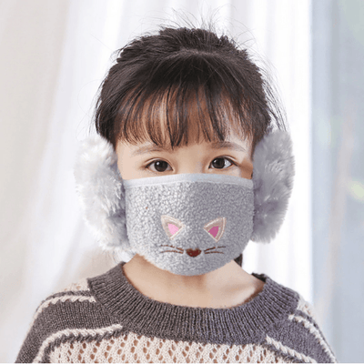 Kinder Ohrenwärmer Maske Cozy Cat