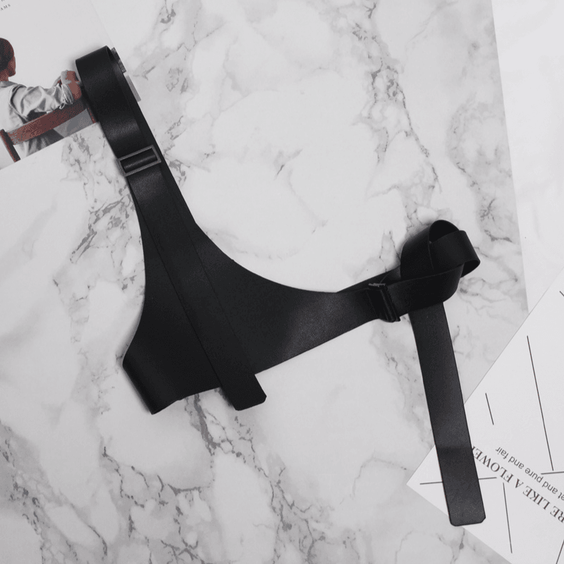 Harness Bondage Körpergürtel Kunstleder schwarz