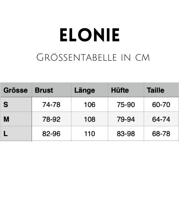 Groessentabelle Kleid Elonie 