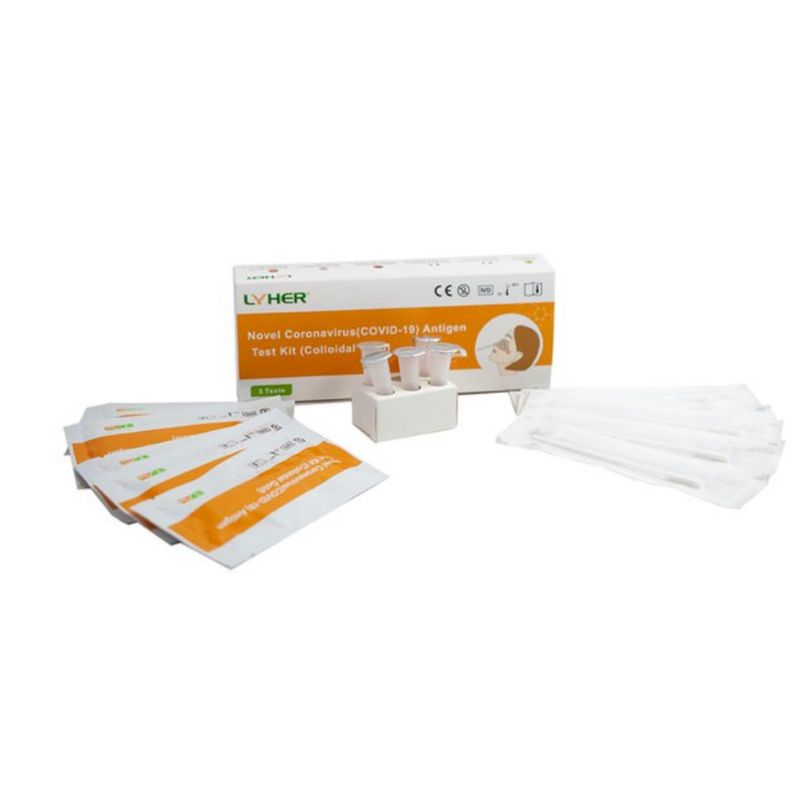 Covid Antigen Schnelltest Kit mit 5 Tests - Lyher Antigen Corona Tests