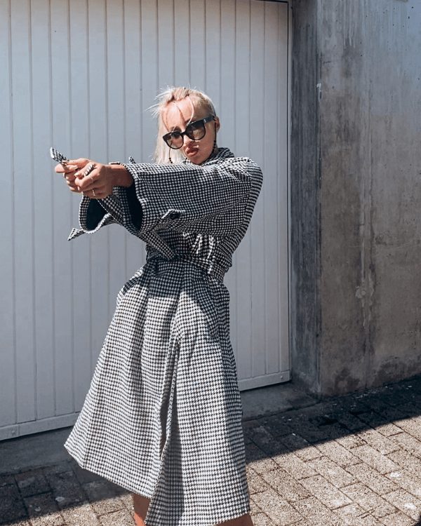 Mantel Hahnentritt Muster | Tonia