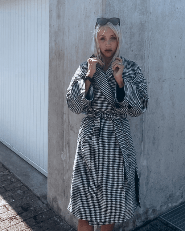 Mantel Hahnentritt Muster | Tonia