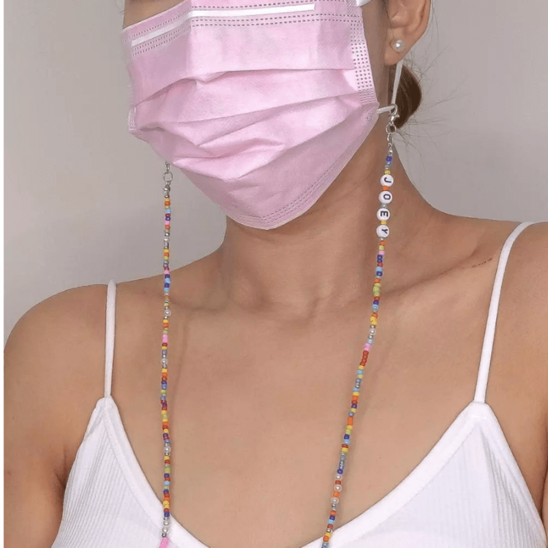 Maskenkette aus Perlen - Kette Schutzmasken Schmuck Accessoire kaufen