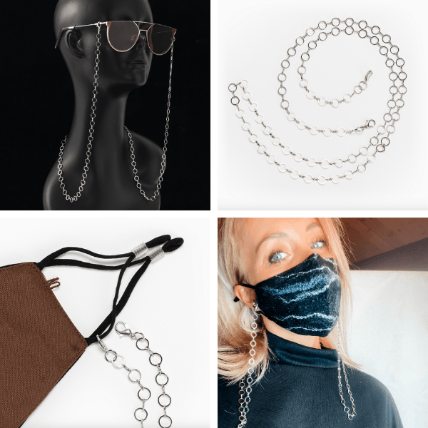 Kette für Maske silber Anouk