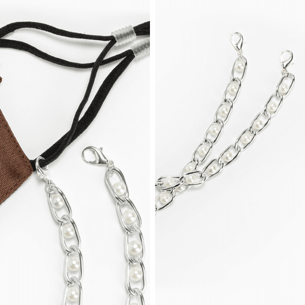 Maskenkette | Perlenkette für Maske | Kette für Maske und Sonnenbrille | Fashion Maskenkette 