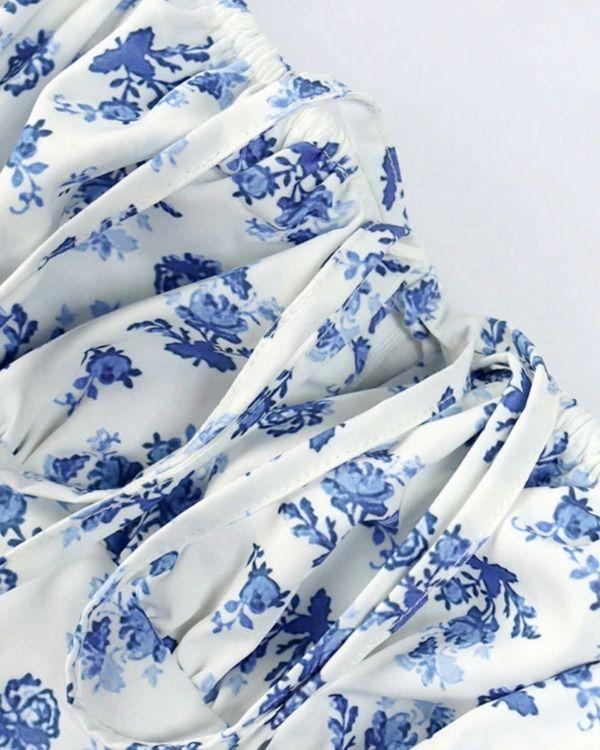 Ruffle Oberteil Kleid