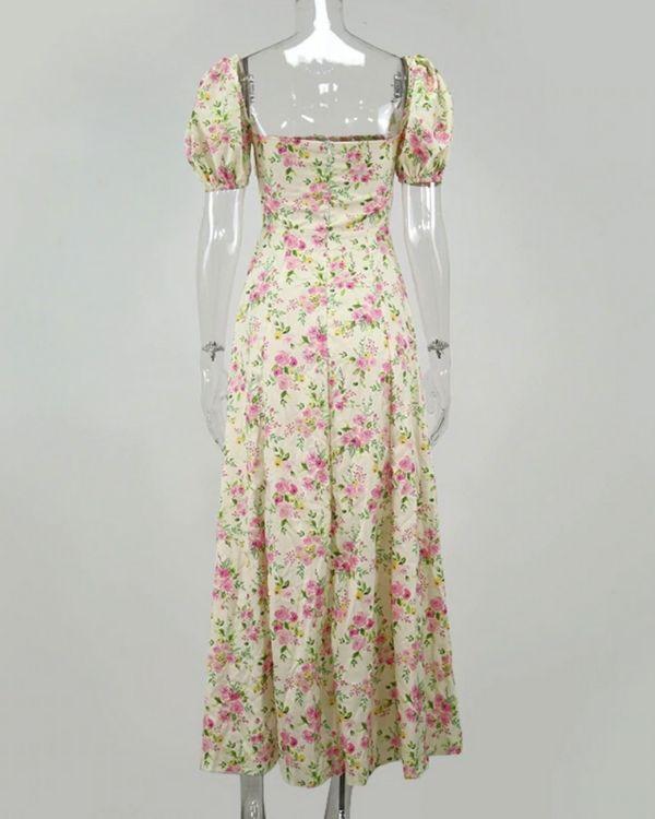 Blumen Rosen Kleid Bohemian Fashion Kleid