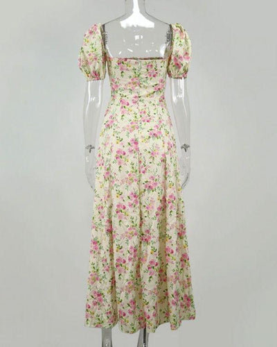 Blumen Rosen Kleid Bohemian Fashion Kleid