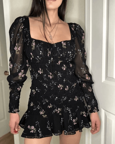 Minikleid Fiori Neri