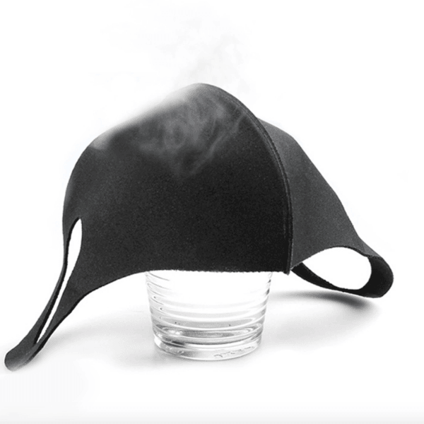 3D Design Textilmaske Neopren Stoff - Atmungsaktive Maske in schwarz
