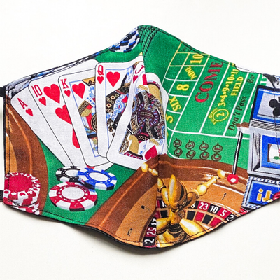 Poker Casino Maske Unisex Karten Roulette Motive