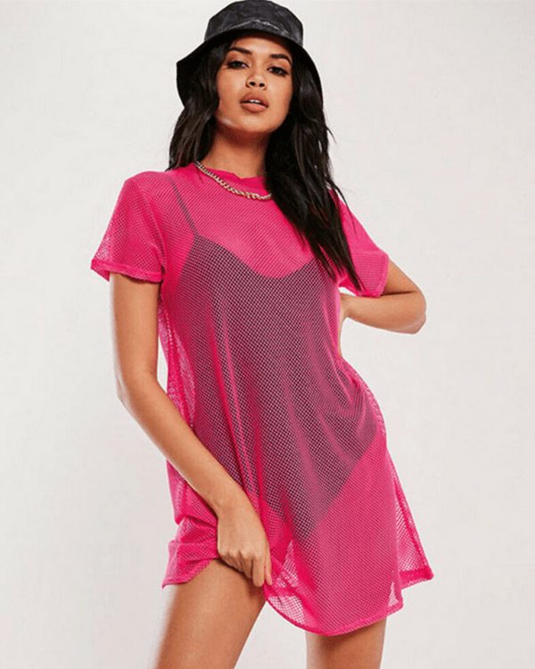 Netzkleid T-Shirt Anja