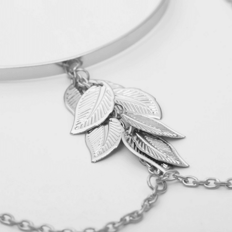 silber Blatt Schmuck Accessoires