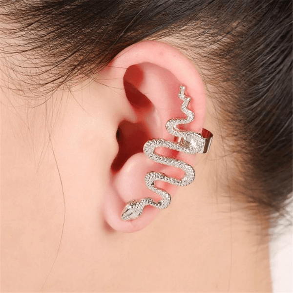 Ohrring Ear Cuff Snake