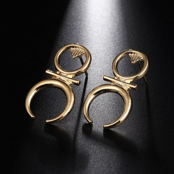 Goldene Ohrringe Modeschmuck Ohrstecker