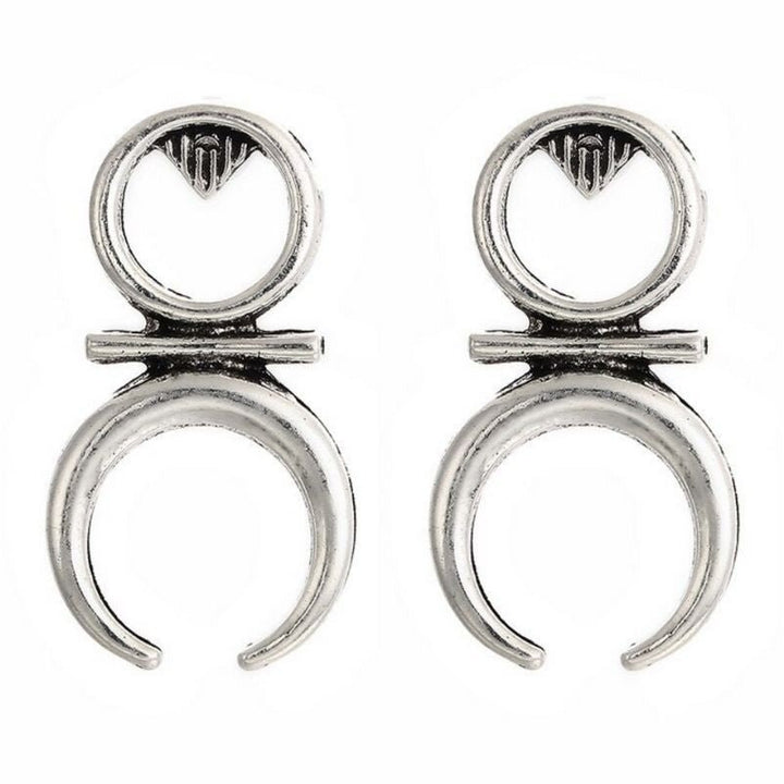 Silberne Ohrstecker Ohrringe im Boho Ethno Style - Modeschmuck Damen Ohrringe Just Style