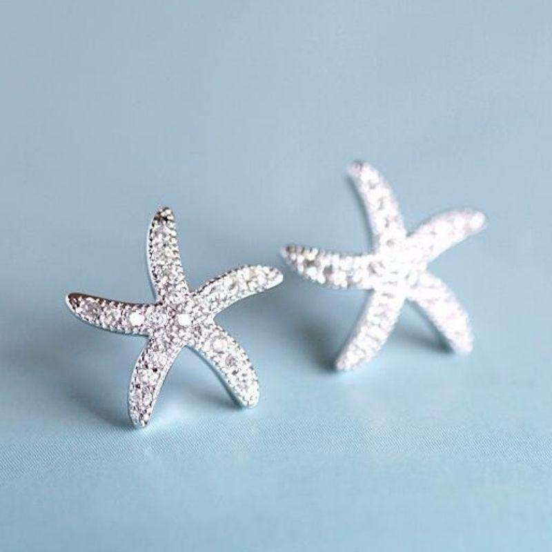 Seestern Ohrringe aus Silber 925