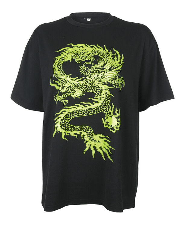Oversize T-Shirt Japan Drachen Dragon