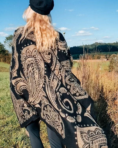 Asymmetrischer Poncho Cape Schal Damen Fashion Schweiz 
