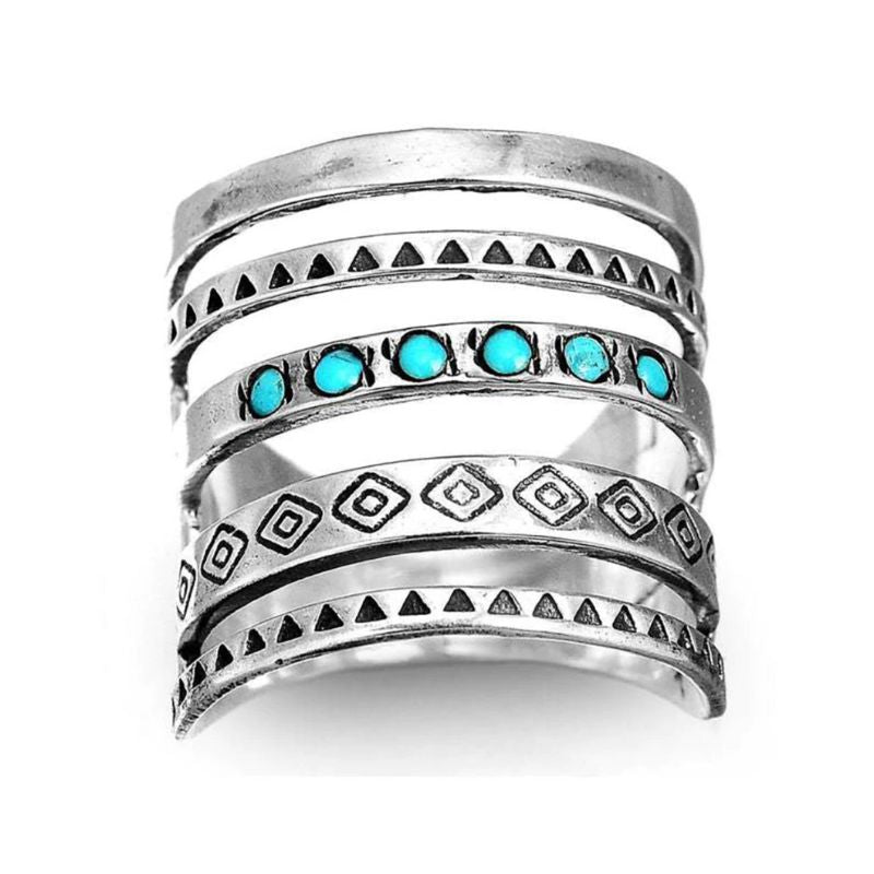 Boho Modeschmuck Fingerring - Hippie Style Ring Damen 