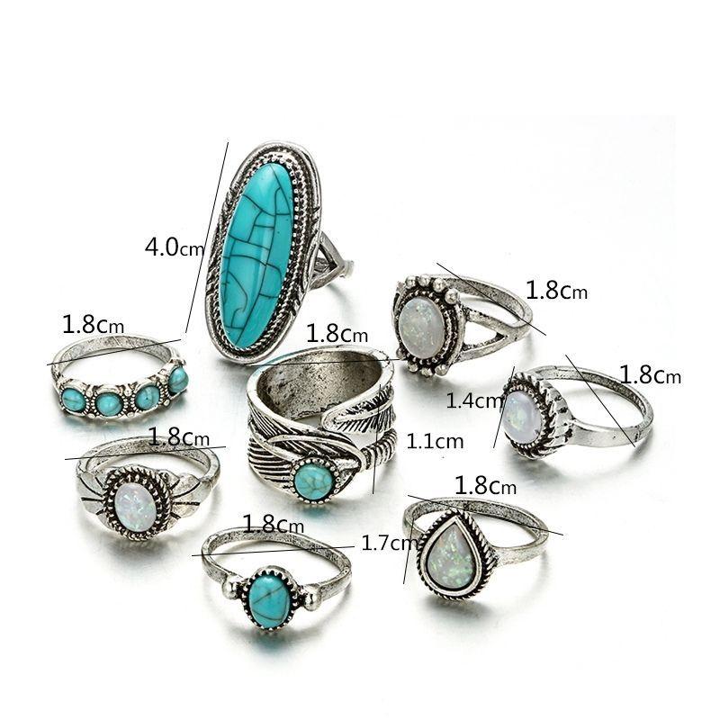 Boho Hippie Style Modeschmuck Fingerringe 