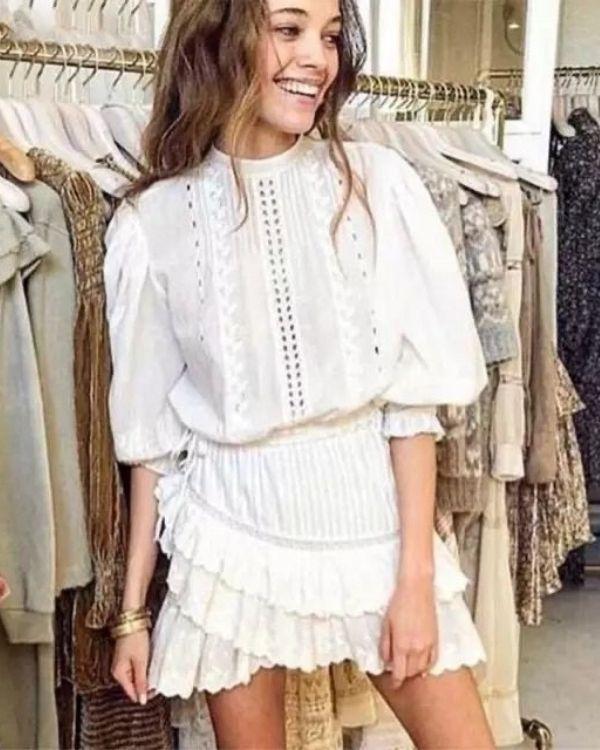 Ruffle Bohemian Kleid - Sommerkleid Damen - Hochwertiges Boho Damen Kleid