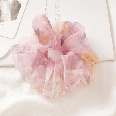 Transaprentes Scrunchie Haargummi in rosa Tönen kaufen