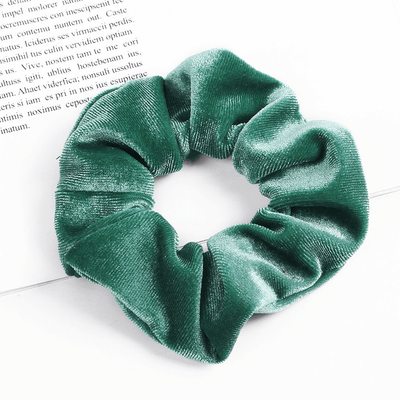dunkelgruen Haargummi Samt Scrunchie
