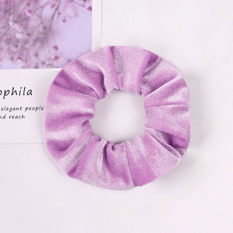 flieder lila Haargummi Velvet Samt Scrunchie