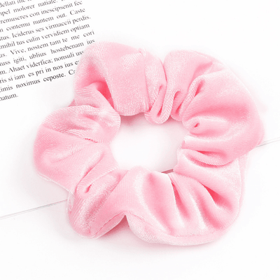 rosa Haargummi Scrunchie pastel Farbe