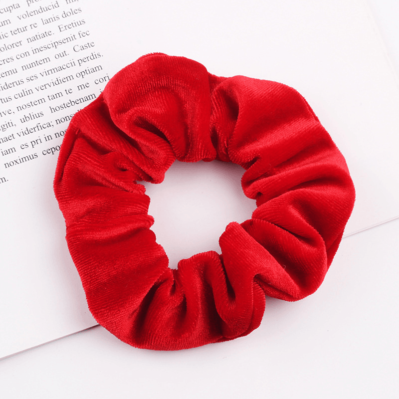 Haargummi rot Samt Velvet Scrunchie