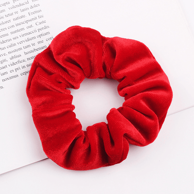 Haargummi rot Samt Velvet Scrunchie
