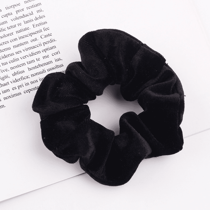 Scrunchie schwarz Haargummi Velvet Samt Schweiz