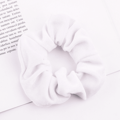 Haar Accessoires Scrunchie Haargummi weiss