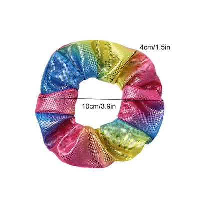 Metallic Farben Scrunchies