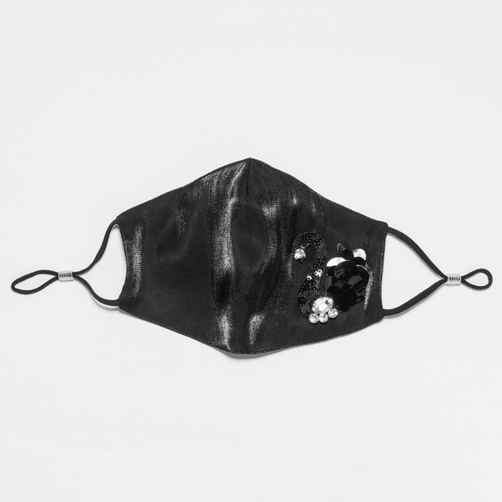 Hochwertige Mundschutzmaske schwarz 