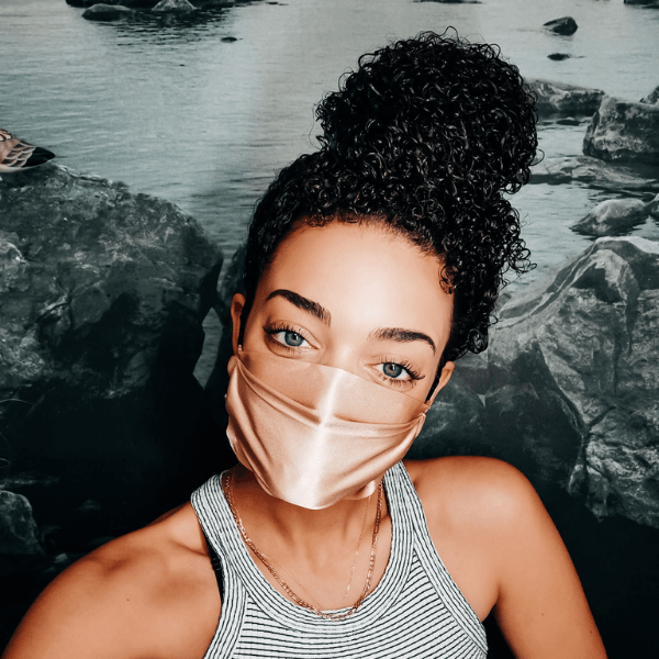 Seidenmaske Gold Stoffmaske aus Seide für Damen und Herren | Seidenmaske Schweiz kaufen