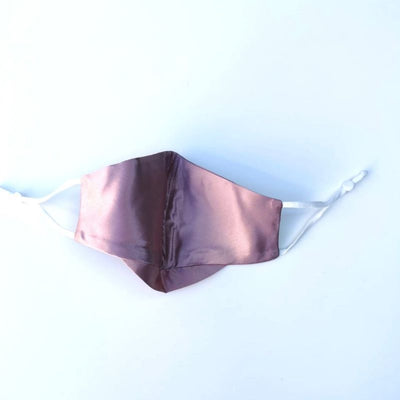 Rosa Hochwertige Seidenmaske Erwachsene - Stoffmasken Schweiz - Seiden Maulbeer Mulberry Silk Mundschutz mit Nasenbuegel