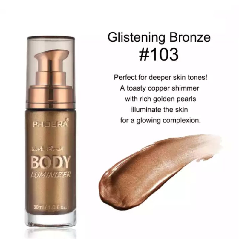 Bronze Highlighter fuer Gesicht und Koerper - Body Shimmer Oil