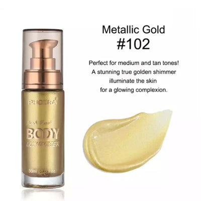Goldener Glanz und Pflege Lotion fuer Body und Gesicht 