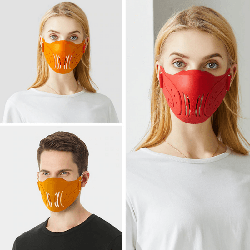 Mundschutz Silikon Maske Ergonomisch und leicht - Unisex Mund-Nasen-Bedeckung für Erwachsene