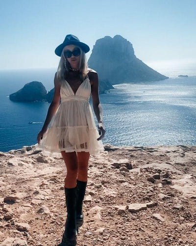 Hippie Kleid Damen Boho Ibiza Fashion Sommerkleider kaufen Schweiz - Es Vedra