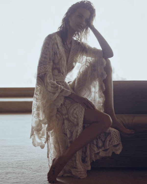 Spitzen Kimono Cardigan Beach Cover Up Bohemian